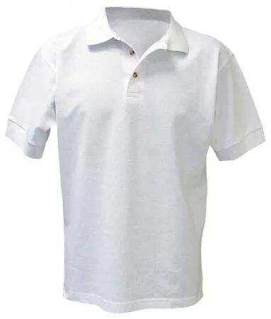 POLO BLANC MANCHE COURTE