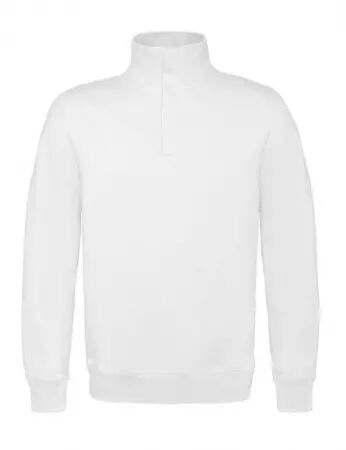 SWEAT COL ZIPPE BLANC